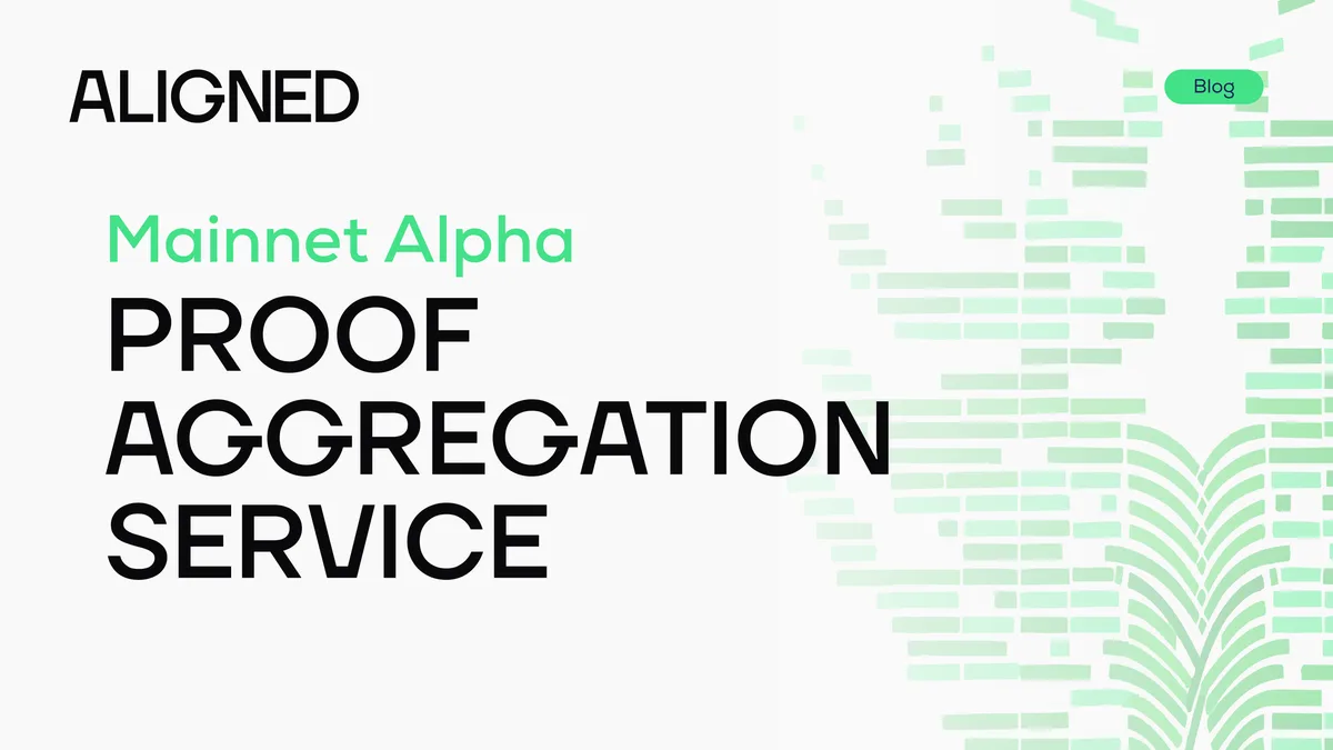 Aligned Releases Proof Aggregation Service Mainnet Alpha